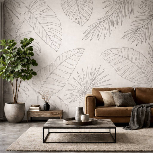 Wallpaper “Tropical Line Art”